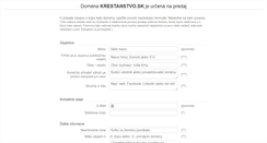 Desktop Screenshot of krestanstvo.sk